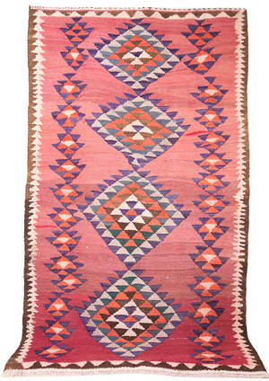 Persisk Kermanshah nomade-kelim, 220x130 cm.
