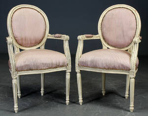 Par lænestole i fransk stil, 20årh. 2 Denne vare er sat til omsalg under nyt varenummer 4763242