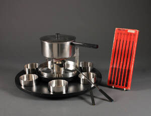Stelton fonduesæt, rustfrit stål