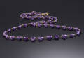 Ametyst halskæde af 18 kt