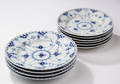 Royal Copenhagen. Musselmalet helblonde service af porcelæn. 10