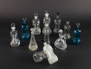 Samling Holmegaard Klukflasker med flere 12