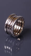 Bvlgari, Ring, Vitguld 18K, Vikt ca 10,5 g