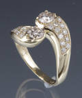 Diamantring, ca. 1.12 ct