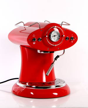 Espresso maskine, Højglans lakeret, ubrugt.