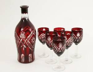 Karaff med glas 6st
