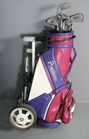 Golfsæt til dame, 11 køller samt vogn