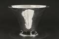 Skål på fot, silver, GAB, 1927