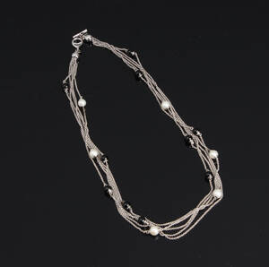 Georg Jensen. Sphere halskæde, sterling sølv 
