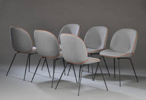 GamFratesi for Gubi. Seks stole model Beetle 6
