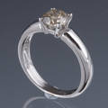 Diamant solitairering, ca. 0.90 ct