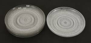 Mattallrikar 42, Kastehelmi, Arabia samt Nuutajärvi