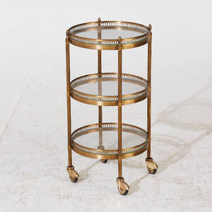 Serveringsvagn mässing