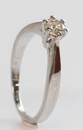 Solitairering, ca. 0.36 ct.