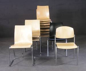 Brunner, Konvolut 12 Stapelstühle, Ausstellungsstücke 12 Die Auktion ist annulliert - siehe Ware 1902919