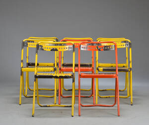 Otte klapstole, metal 8