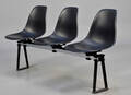 Charles Eames. Tre-personers vintage bænk 