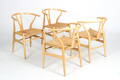 Hans J. Wegner. Fire Y-stole. model CH-24 4 Denne vare er sat til omsalg under nyt varenummer 4908962