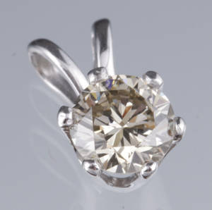 Diamant vedhæng, ca. 0.70 ct