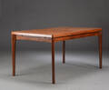 Henning Kjærnulf Spisebord af palisander med hollandsk udtræk, 19601970