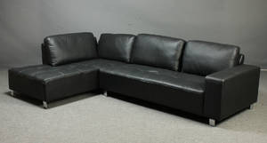 Tre-pers. sofa med chaiselong, model Judy