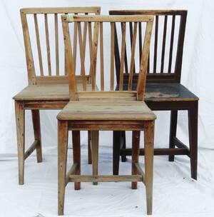 Stolar 3st, allmoge, 1800-tal