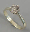 Solitairering. Ca. 0.65 ct