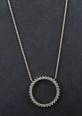 Necklace in 14K with brilliant cut diamonds approx 1.00ct