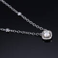 Brillanthalskæde af 18 kt. hvidguld, i alt ca. 0.74 ct. HVS