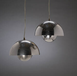 Verner Panton. To Flowerpot pendler 2 