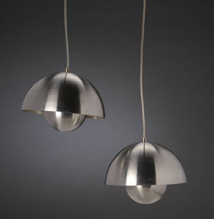 Verner Panton. To Flowerpot pendler 2