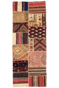 Kelim patchwork løber, 220x85 cm. 