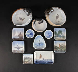 Samling askebægre Royal Copenhagen og BG 12