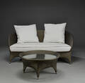 Havesæt. To-pers. sofa og bord