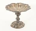 Skål på fot, silver, 1849
