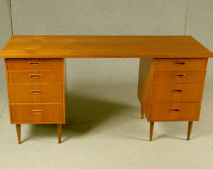 Skrivbord, teak, 1960-tal