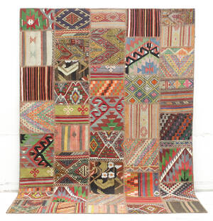 Matta, Kelim patchwork, 302 x 212