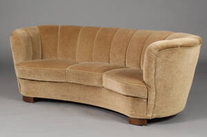 Dansk møbelproducent. Banansofa, 19401950erne