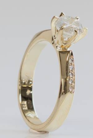 Brillantring, ca. 1.20 ct.