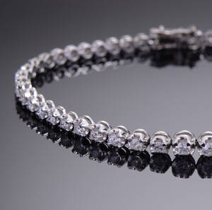 Brillant tennisarmbånd, ca 2.00 ct