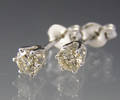 Par brillant ørestikker ca. 0.52 ct.