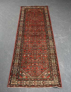 Persisk Hamadan Tæppe. 109x298 cm.