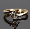 Diamant solitairering, ca. 0.80 ct
