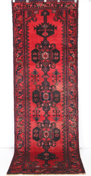 Persisk handknuten gallerimatta Hamedan 306x105 cm