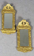 Speglar, rokokostil, 1800-tal, 2 st
