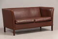 Dansk møbelproducent. 2-pers. sofa, læder