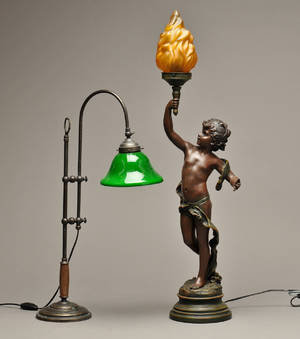 To bordlamper af metal 2