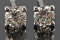 Earrings in 14k with brilliant cut diamonds 0.42ct