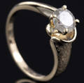 Solitaire ring ca. 1.00 ct.