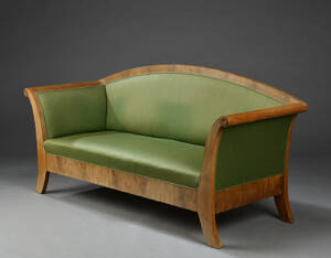 Sofa af fineret egetræ